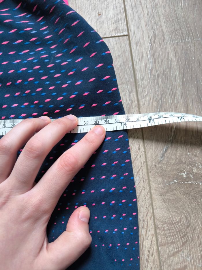 Maillot de bain femme 1 pièce natation piscine bleu et rose taille 38 40 - photo numéro 8