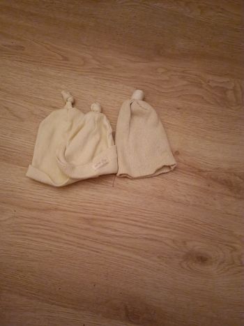 Lot de 3 bonnets naissance