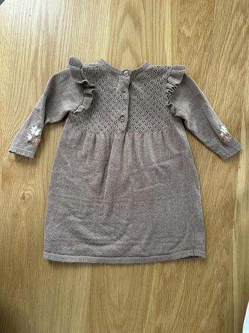 Robe en maille tricotée bois de rose C&A – 6/9 mois