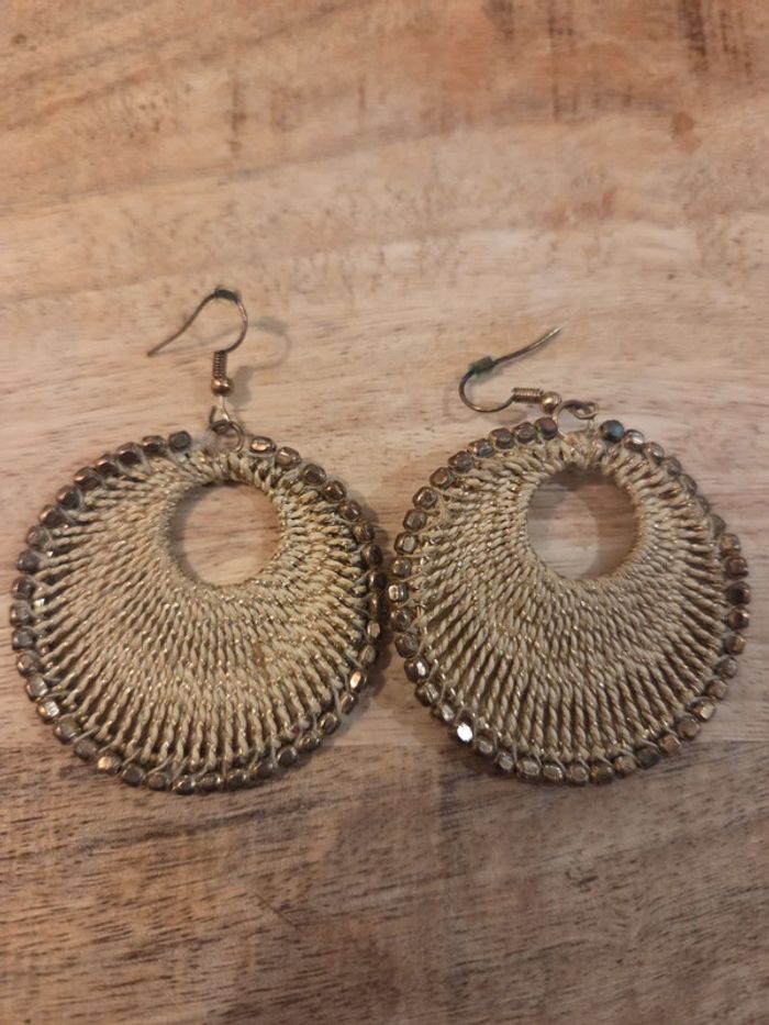 Lot 6 paires boucles d’oreilles fantaisie (argentées + dorées) - photo numéro 11