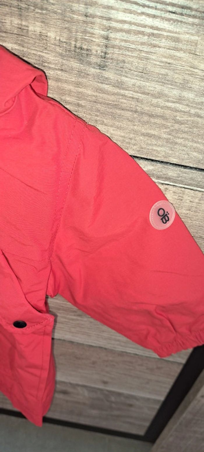 Parka rouge à capuche Obaïbi 6 mois - photo numéro 3