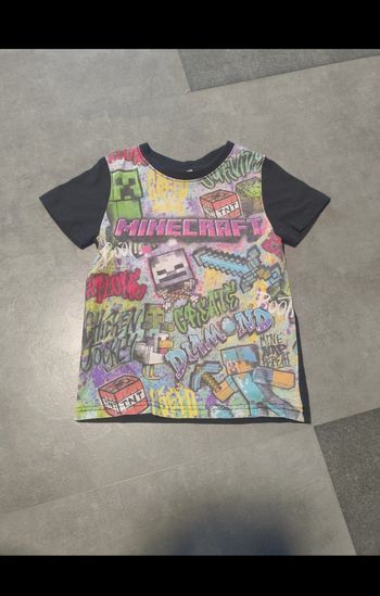 Tee-shirt manches courtes Minecraft 5 ans, Parfait état 