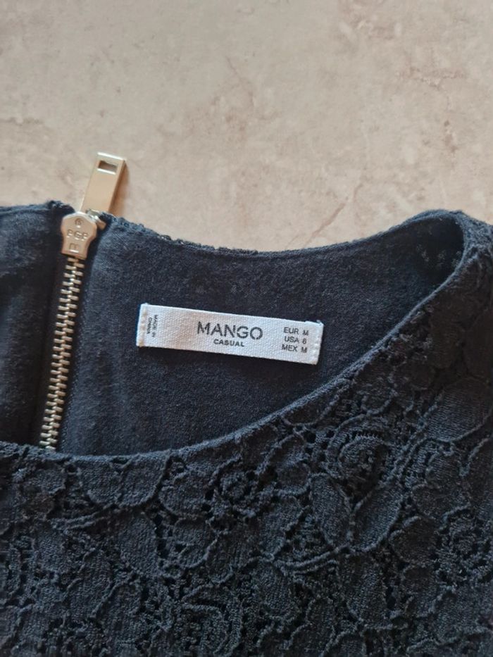 Robe noir dentelle mango - photo numéro 3