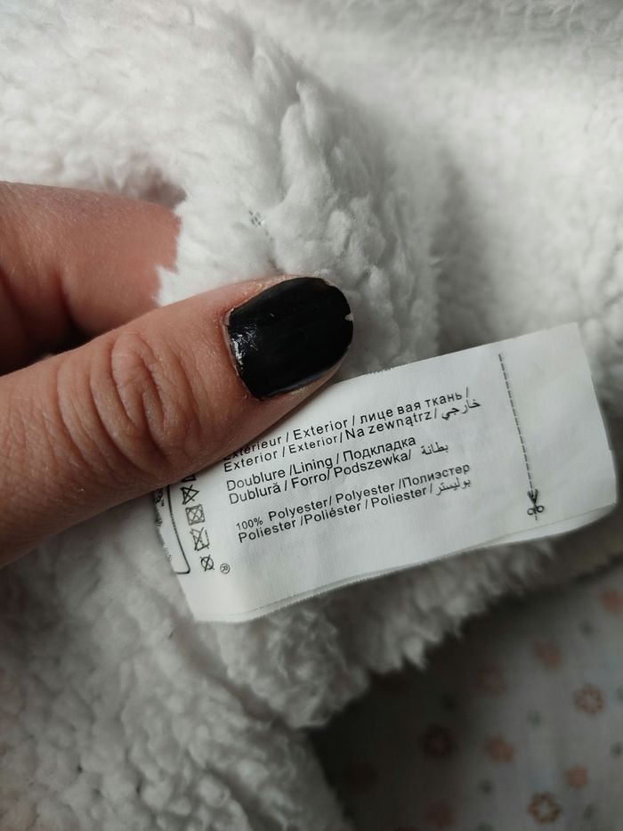 Manteau/poncho gris polaire Punkidz - Taille 8 ans - Très bon état - photo numéro 9