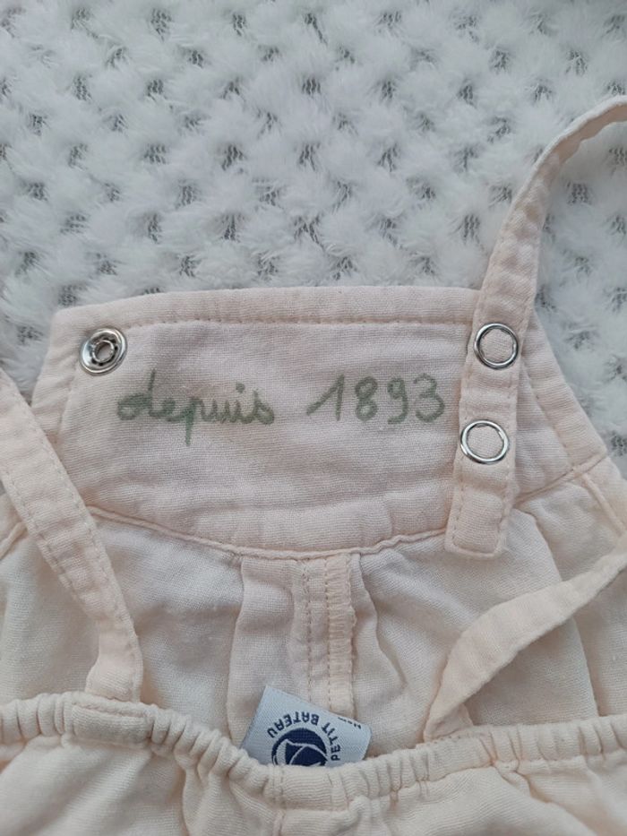 🔸 Combinaison short à bretelles Fille - Petit Bateau 3 Mois🔸 - photo numéro 8