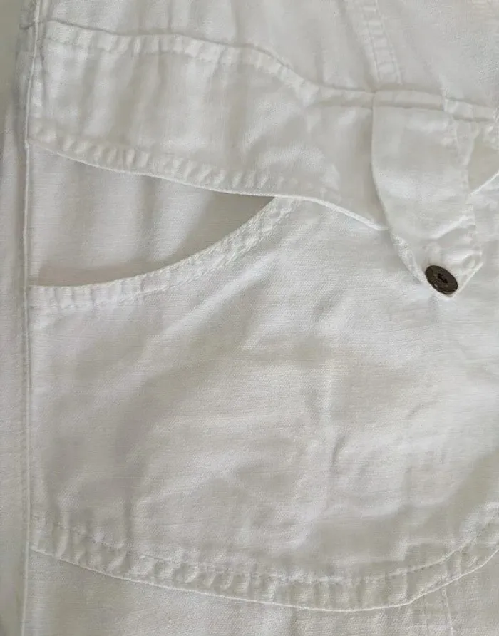 Pantalon d'été en coton - Blanc du Nil - taille 2 - photo numéro 3