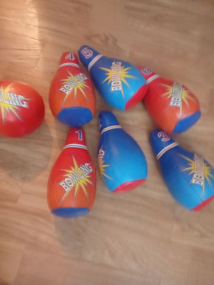 Lot quilles bowling enfants - photo numéro 3