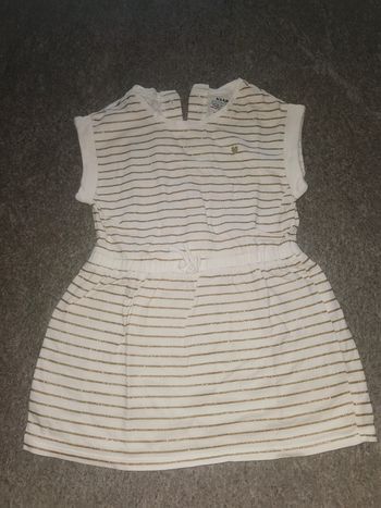 Robe manches courtes bébé fille 2 ans comme neuve
