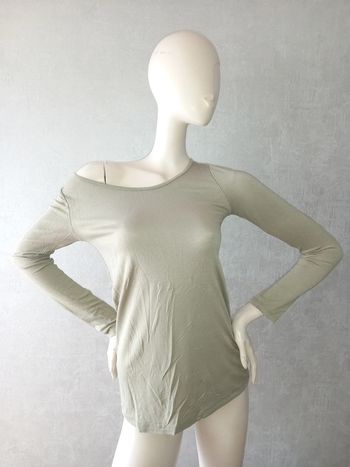 sous pull vert amande manche longue taille 40