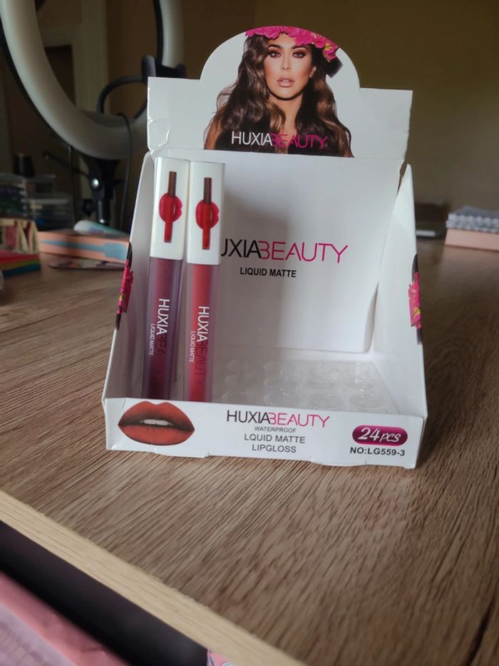 Lot 2 gloss mat tenue 24h , waterproof 🌹 huxiabeauty