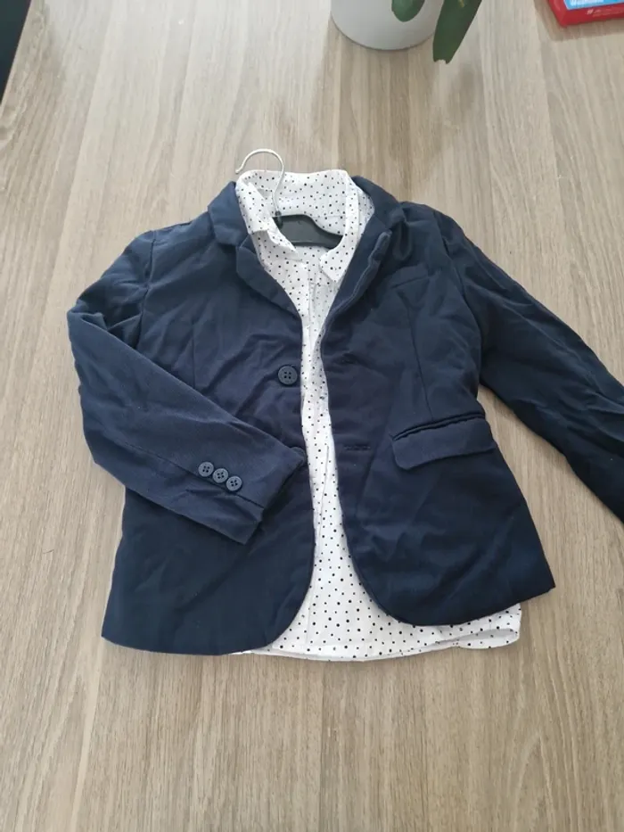 Ensemble veste costume et chemise garçon