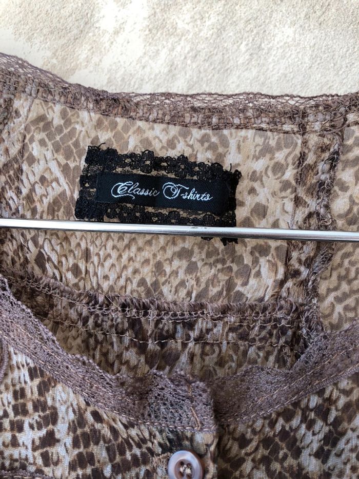 Blouse imprimé animal fluide S/M - photo numéro 4