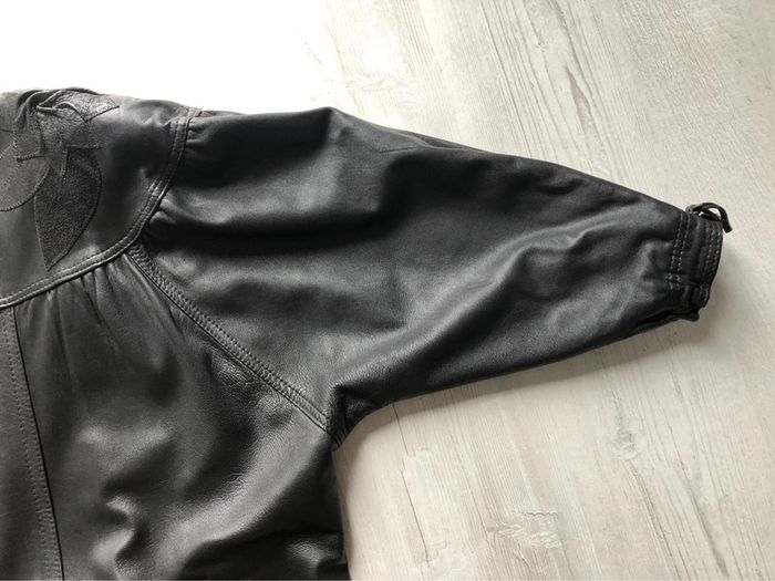 BB- Manteau en cuir vintage TBE T 40 (taille vintage-44) - photo numéro 6