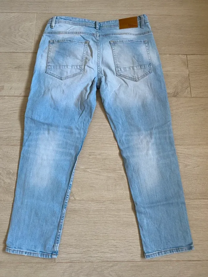 Jeans troué bleu clair Jean Pascale - photo numéro 3