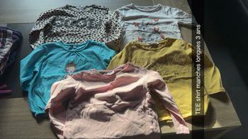 Lot de tee shirt manches longues
