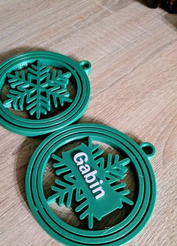 Boule de Noël personnalisée