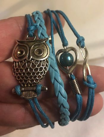 Bracelet turquoise hibou