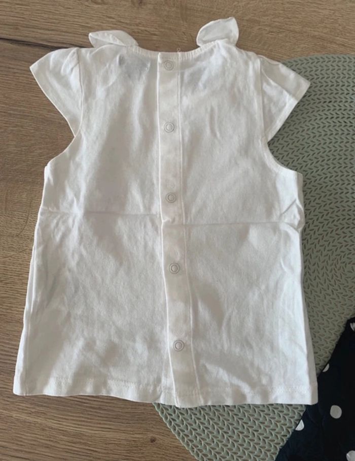 Ensemble fille pentalon leger/fluide a pois et t-shirt - 9mois - kiabi - photo numéro 6