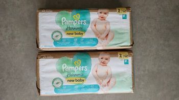 Lot de deux paquets de couches Pampers 