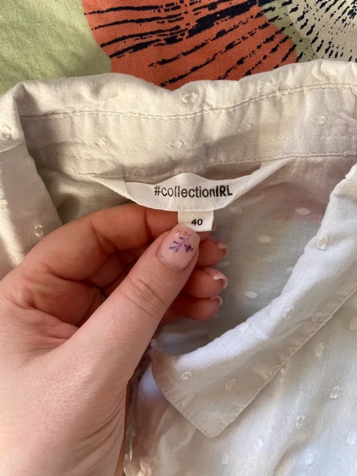 Chemise blanche plumetis Collection IRL - photo numéro 7