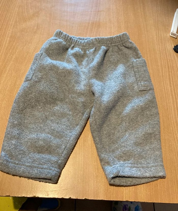 Lot de 3pantaions velour et polaire taille 6mois snoopy - photo numéro 5
