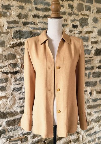 Veste blazer jaune moutarde Un Jour Ailleurs Taille 38