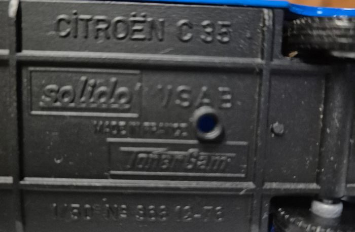 Modèle réduit Citroën C35 bleu Solido 1/50 véhicule utilitaire EDF vintage - photo numéro 6