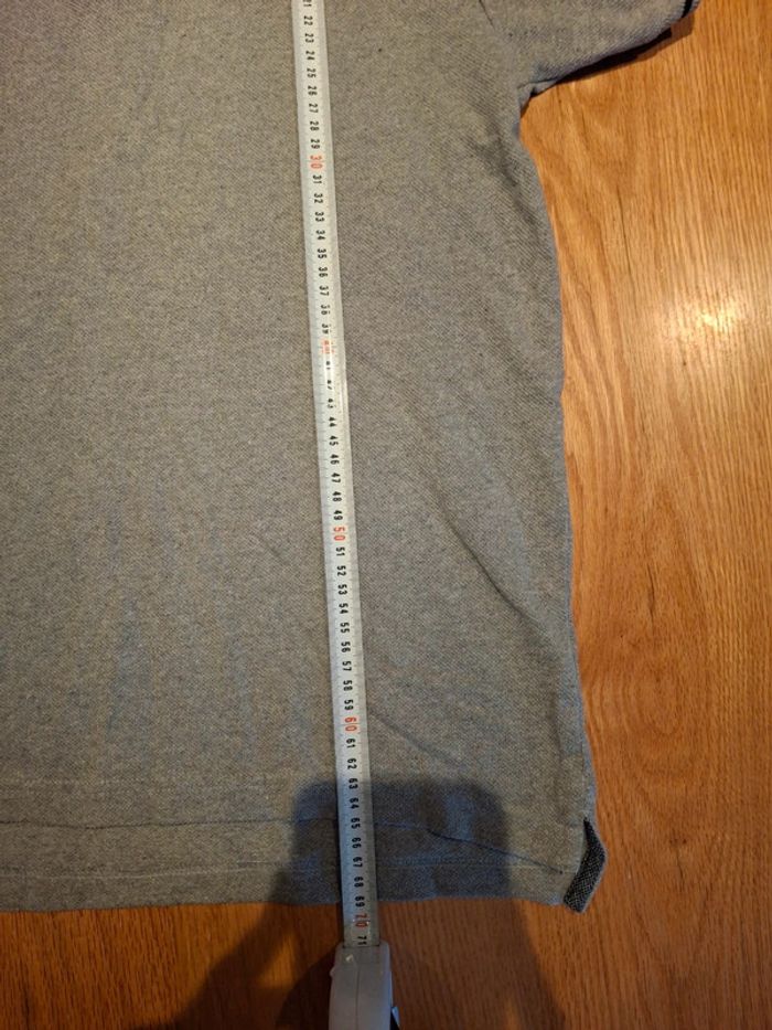 Polo gris à bouton - photo numéro 4
