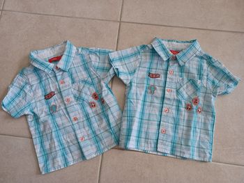Lot de 2 chemisettes garçon 12 mois (prix ferme)