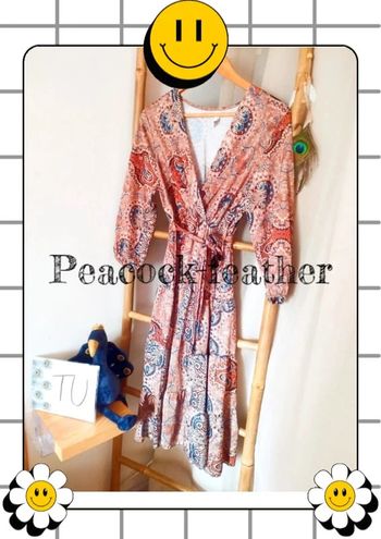 Robe TU beige marron bohème