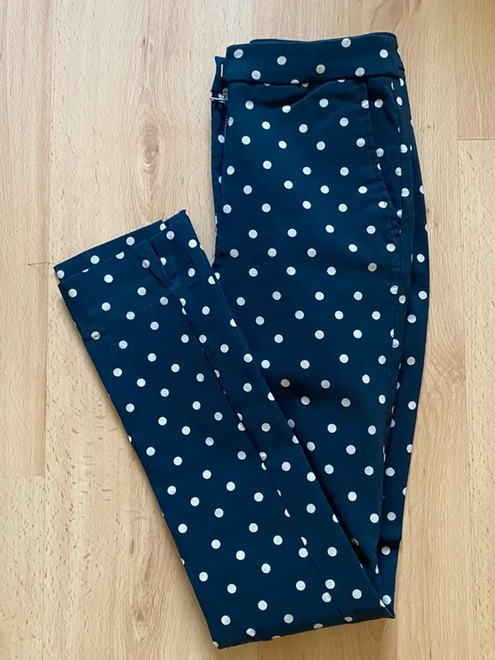 Pantalon slim à pois - Mango - photo numéro 4