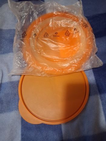 Plat accordeon orange tupperware neuf