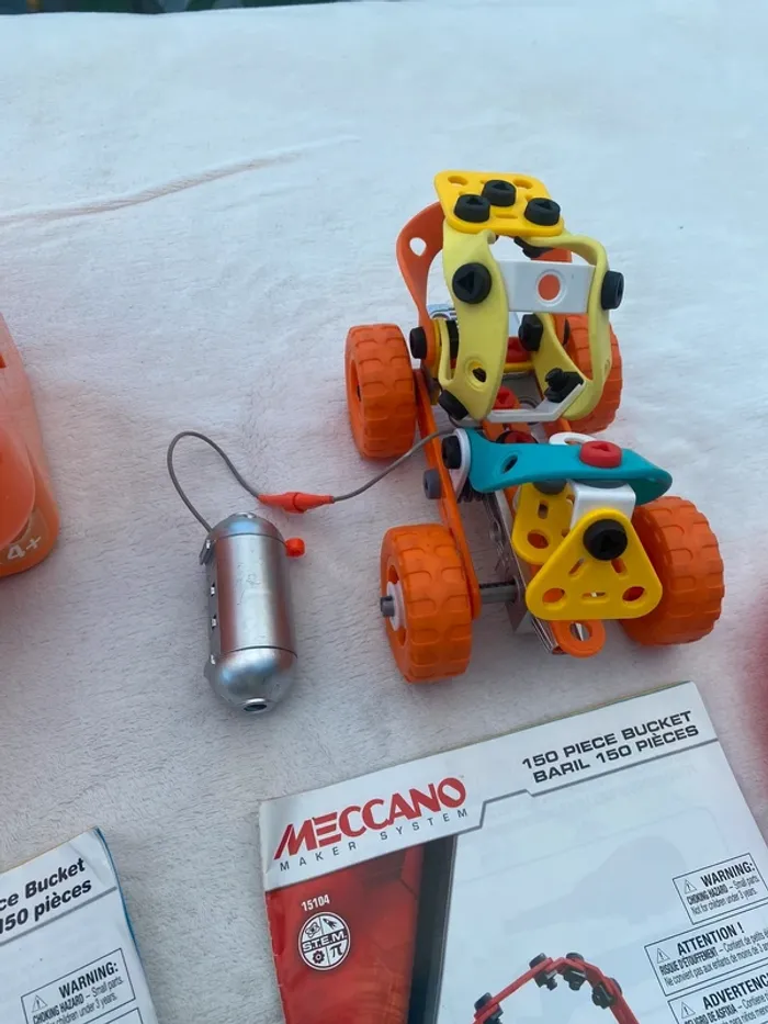 Lot mecano junior mechanical 2 (493 pièces ) - photo numéro 6