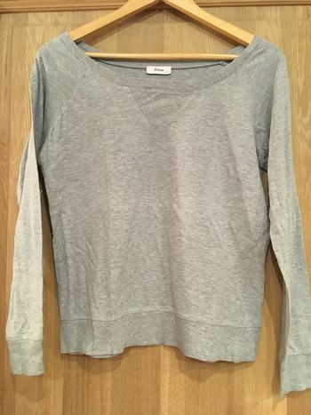 Tee-shirt pyjama manches longues femme Etam gris