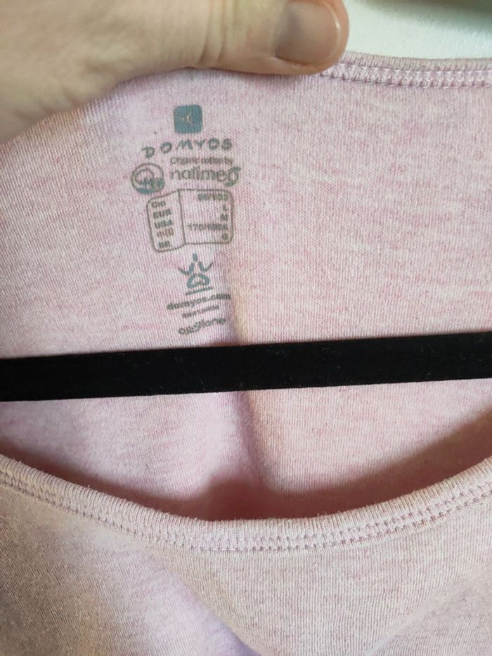 T-shirt sport rose clair - photo numéro 2