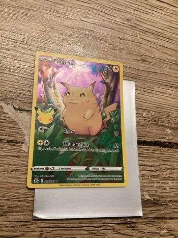 carte Pokémon pikachu 005/025 célébration anglaise