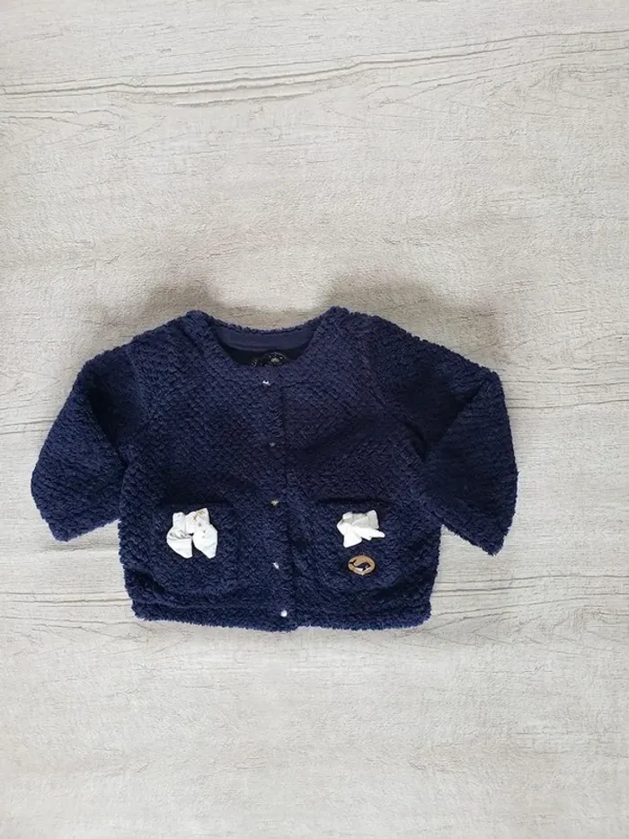 Ensemble fille Sergent major 6 mois bleu marine - photo numéro 2