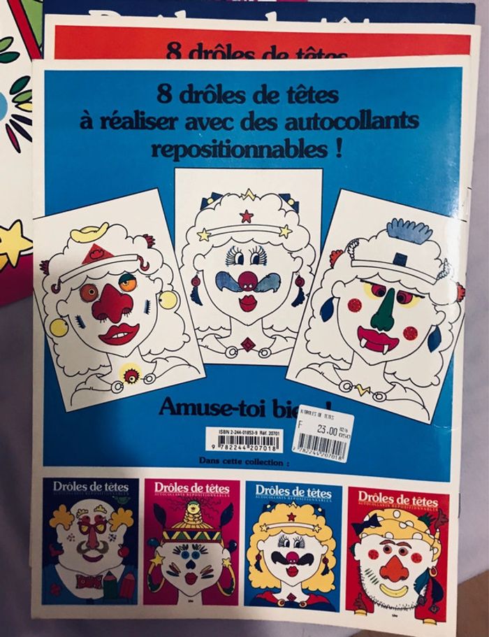 Lot de 4  cahiers « Drôles de têtes » - photo numéro 3