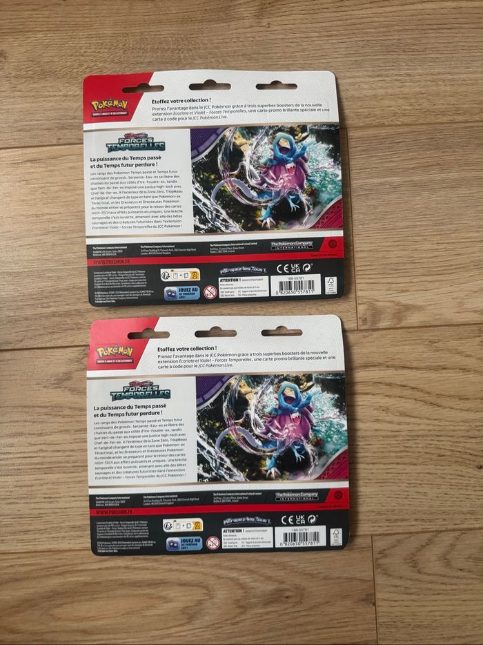 Lot de 2 Tripacks Pokémon Forces Temporelles Neuf Français - photo numéro 2