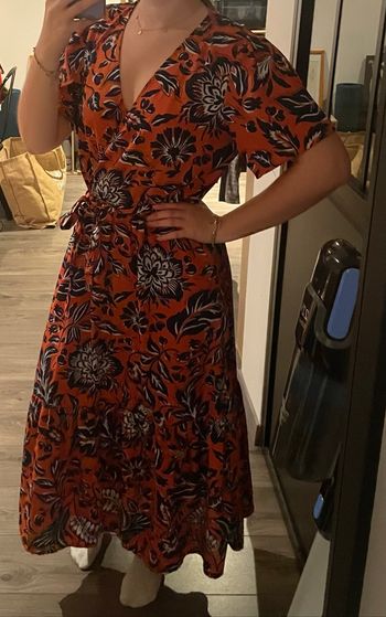 Robe longue à fleurs