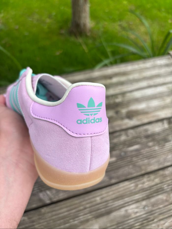 Adidas Gazelle lilas rose vert pastel - photo numéro 7
