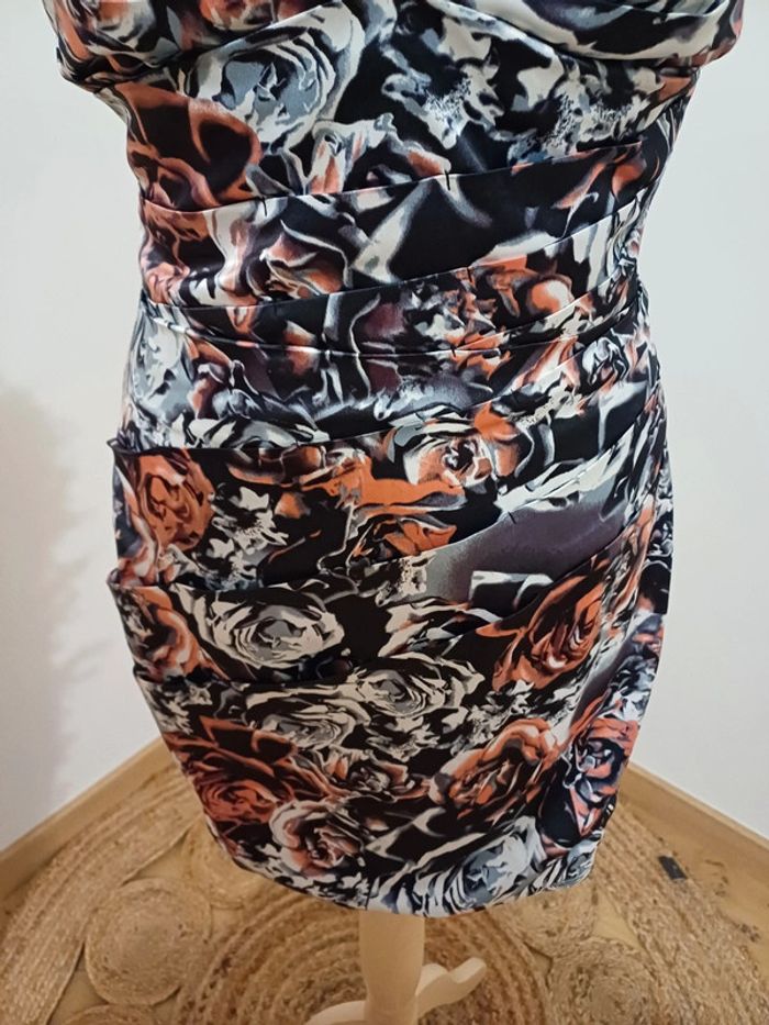 Robe courte bustier à motifs Lipsy taille S 36 - photo numéro 4