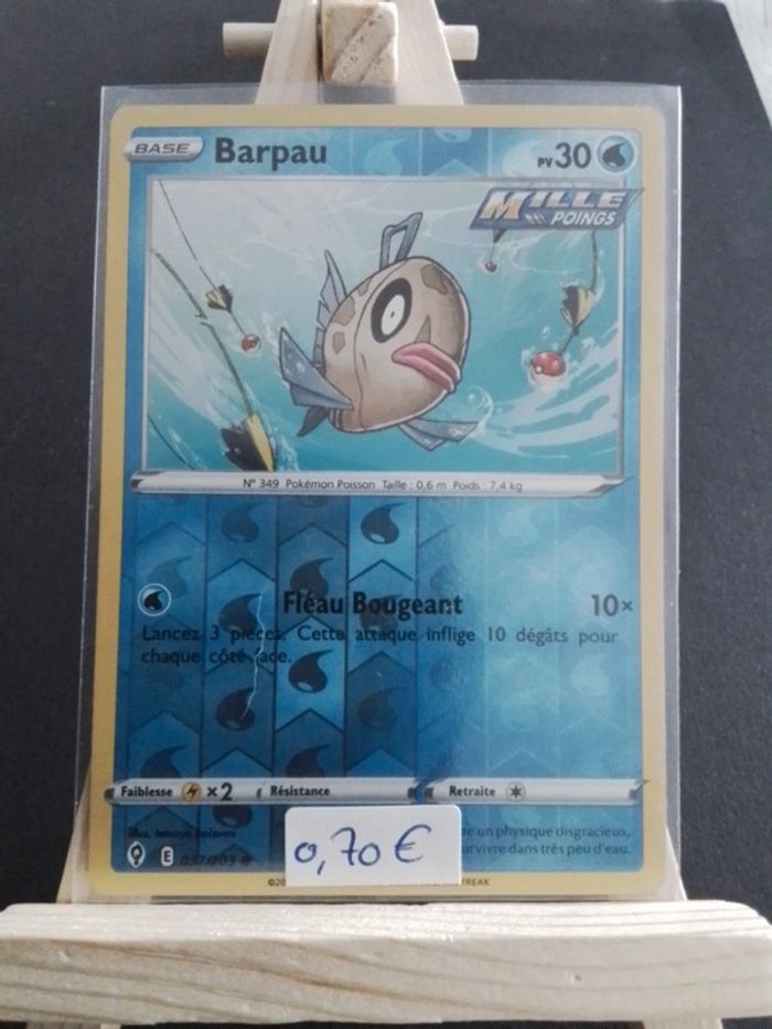 Carte Pokémon Barpau Reverse 37/203