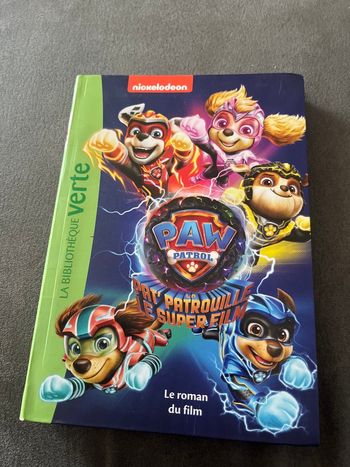 Livre bibliothèque verte pat patrouille roman du film