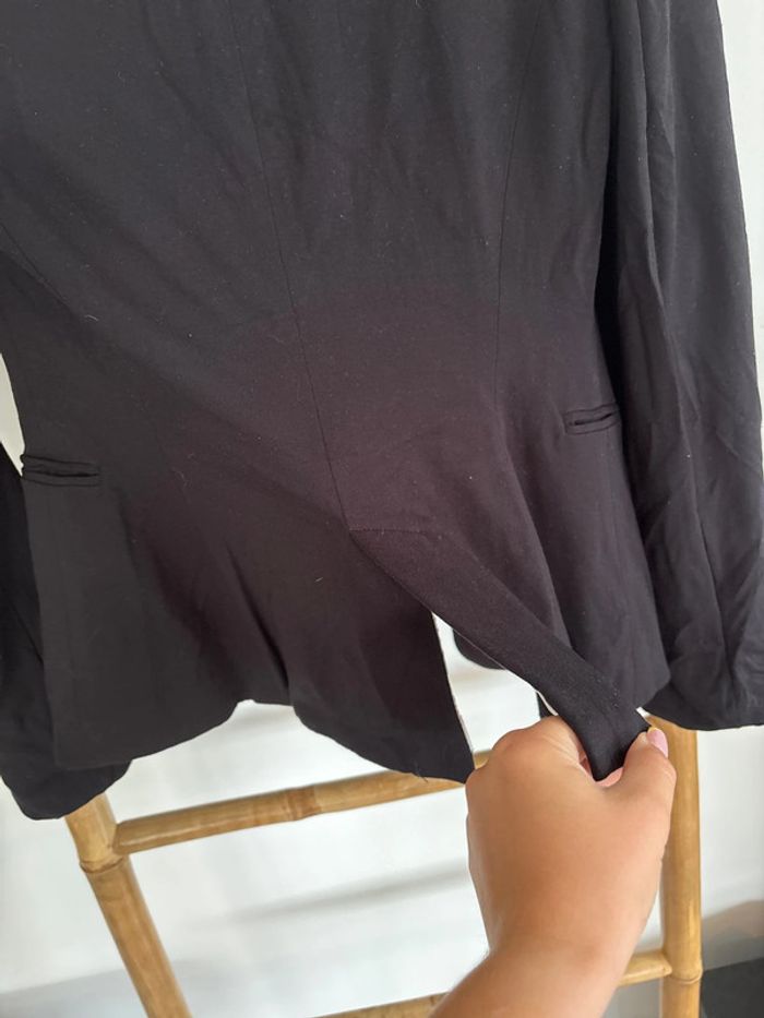 Veste blazer noire avec épaulettes - photo numéro 7