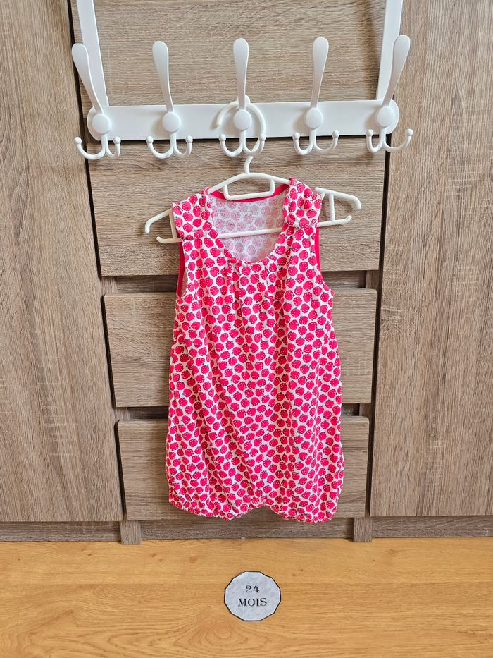 Vêtement Bébé Fille - Combishort framboise - Obaibi - 23 mois 86 cm