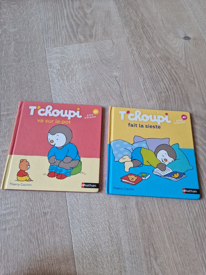 2 livres  t'choupi 📚
