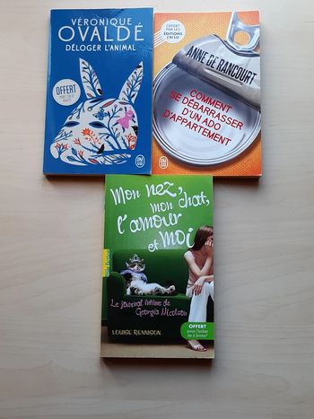 Lot 3 livres fiction contemporaine