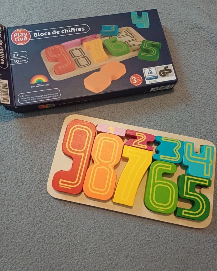 🧸Jeux bloc de chiffre dès 3ans + playtive