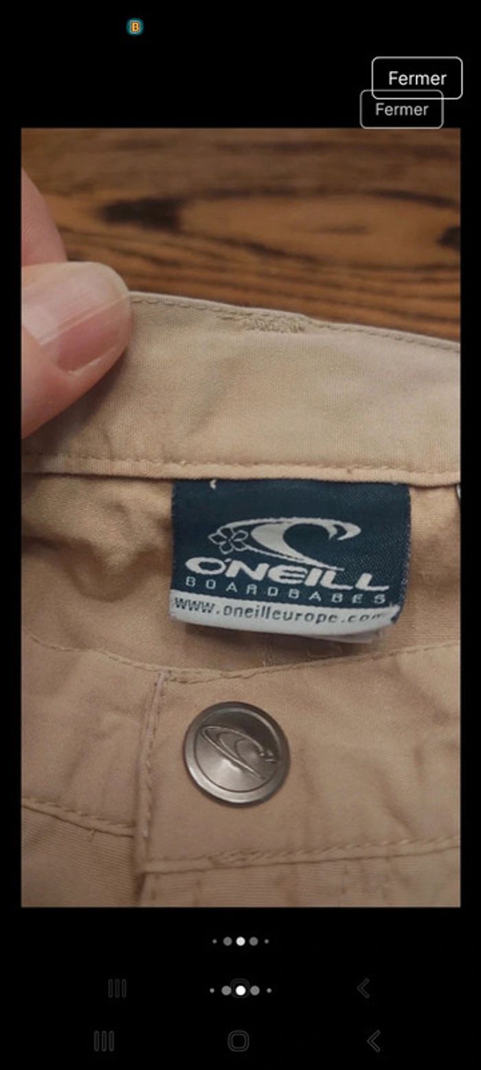 Jolie Short femme beige O'Neill taille S - photo numéro 5